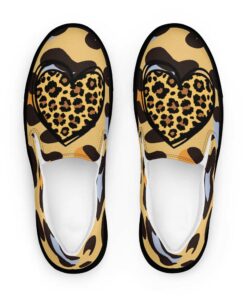 Leopard Heart Women's Slip-On Ra23